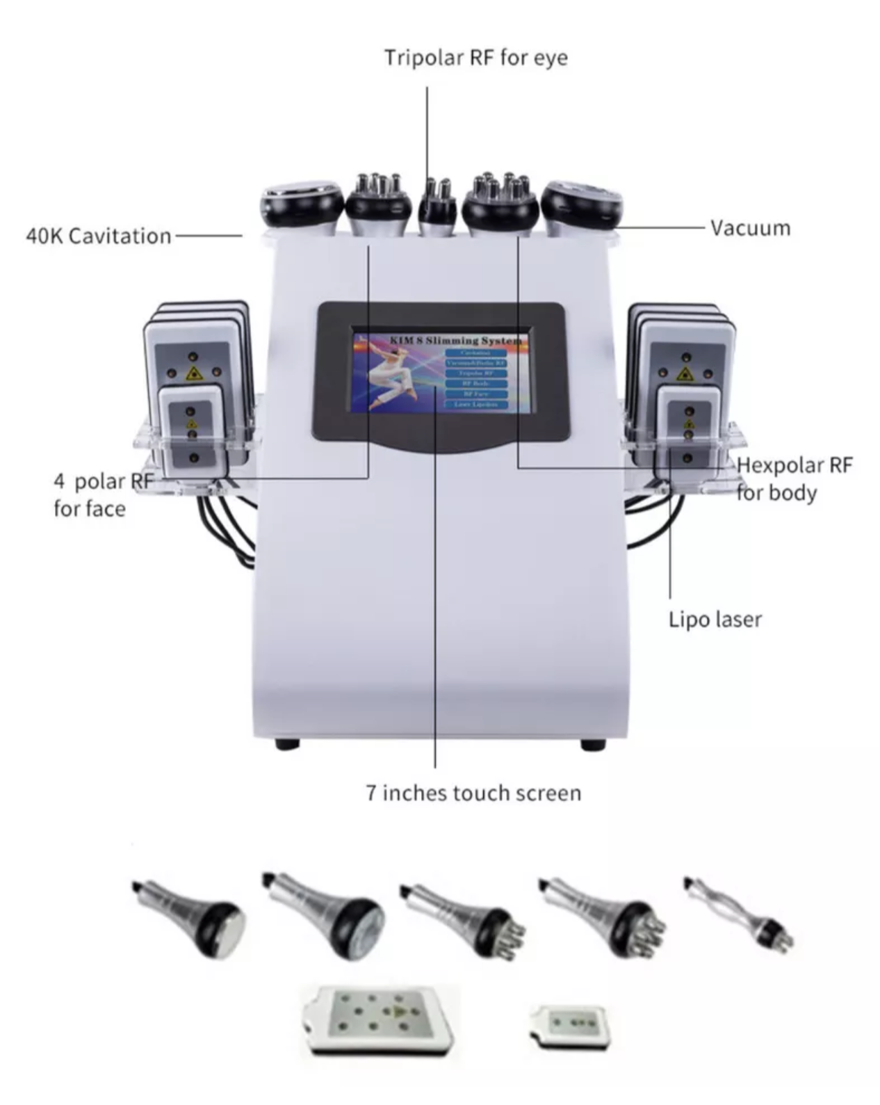 Ultraschall Lipolaser Kavitation Fettverbrennung 6 in 1 40K