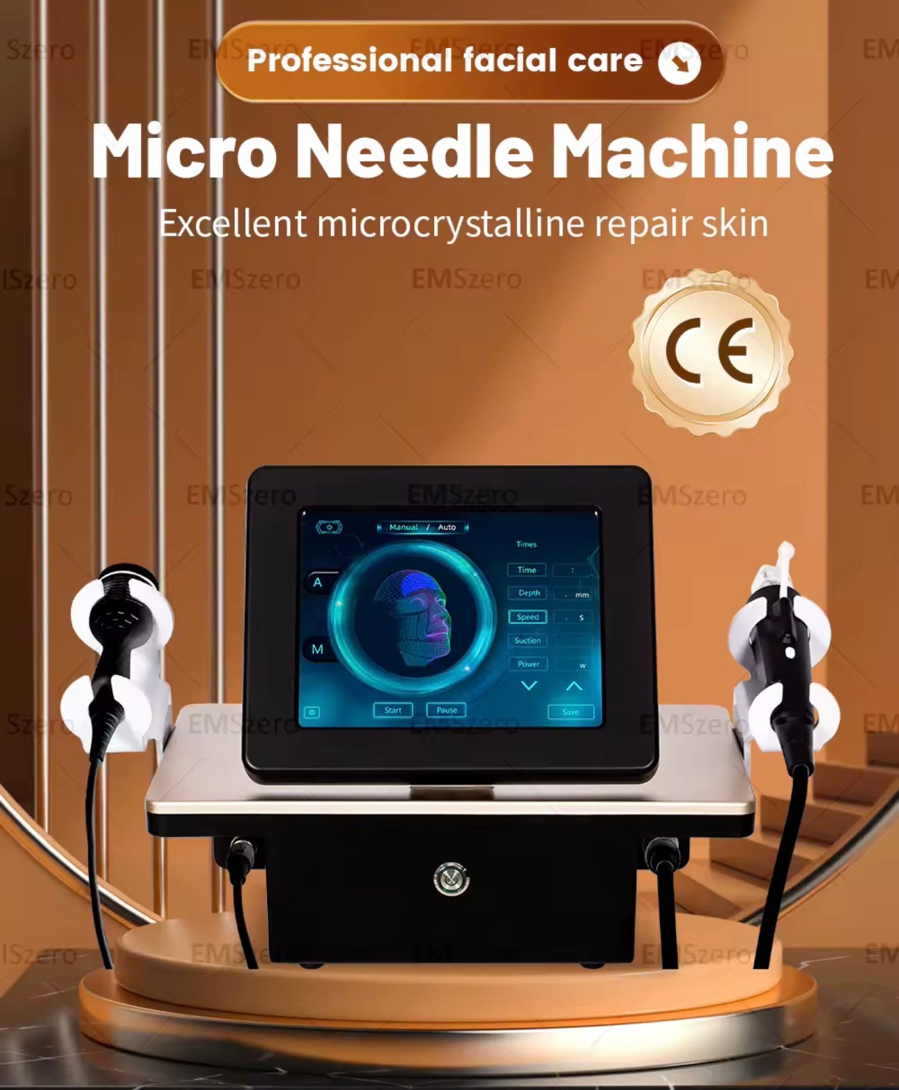 RF Micro Needling Gold Radiofrequenz Mikrokristall Microneedling